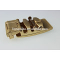 Hight calidad de oro acabado automático hebilla de cinturón fabricantes de cinturón de cuero